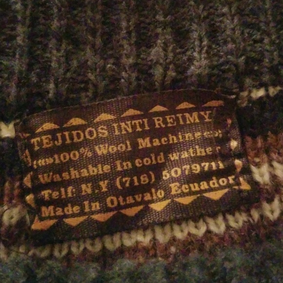 MEN'S XL 100% WOOL ECUADOR CHRISTMAS SWEATER!!!! - Picture 5 of 8